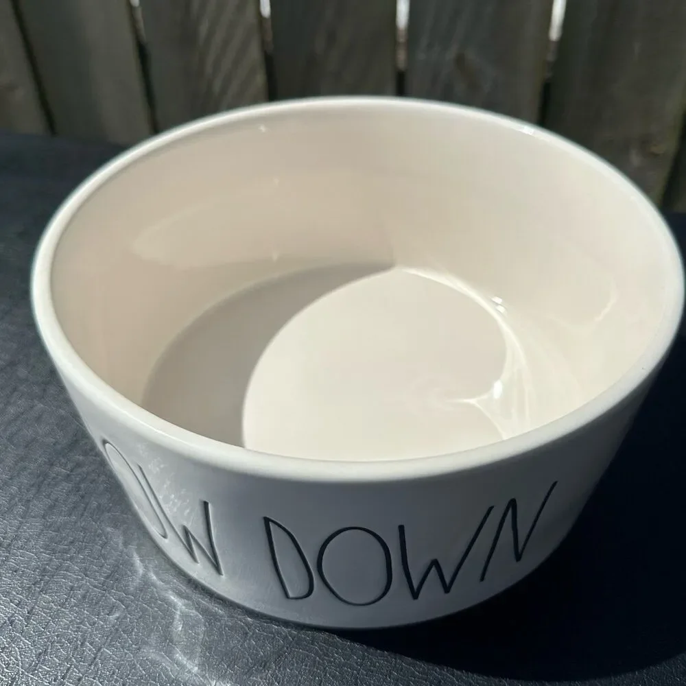 Rae Dunn Chow Down Dog Pet Bowl 8